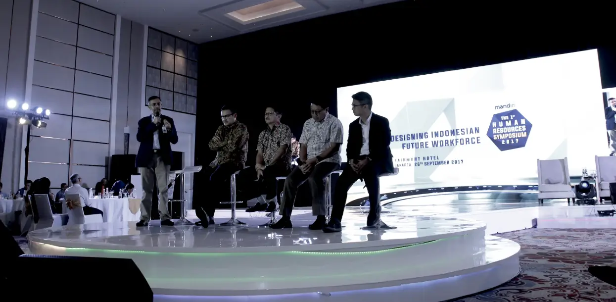 bank mandiri human resource symposium 2017 by mahesa creative