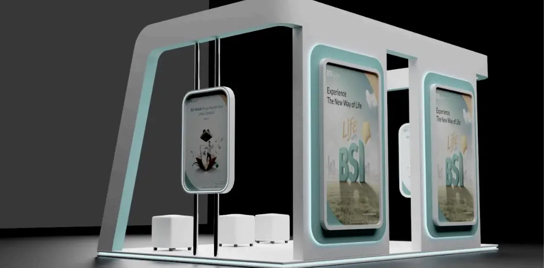 BSI Life stand by mahesa creative studio & POPOUT.ID